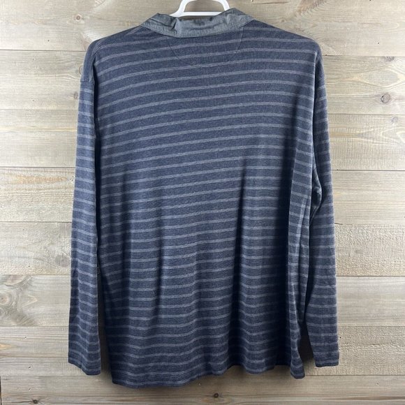 Banana Republic Mens Shirt Long Sleeve Collared Striped Luxury Touch Cotton XXL - Picture 6 of 8